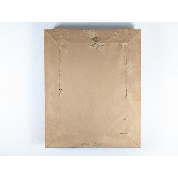 Vintage Blue Boy and Red Boy prints in matching gilt wood frames under glass, - Picture 9 of 10